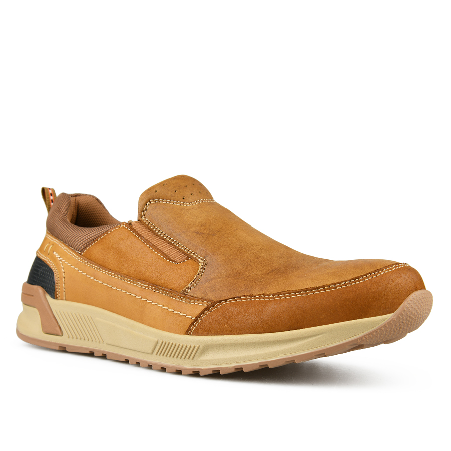 ανδρικά παπούτσια φυσικό δέρμα καφέ 2