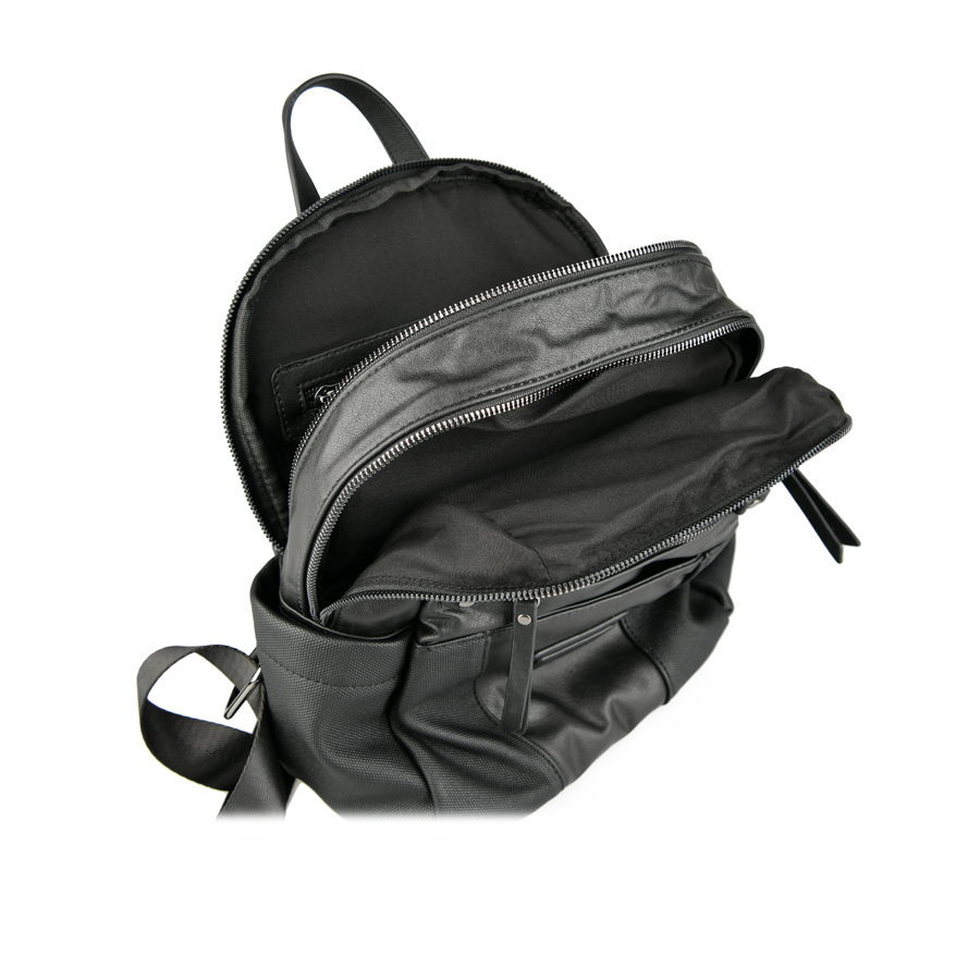 дамска раница еко кожа черна 2