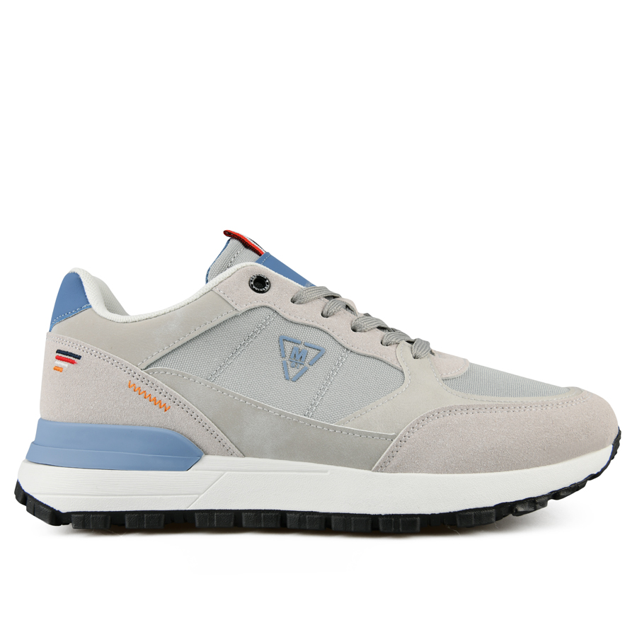 ανδρικά sneakers ύφασμα/οικολογικό δέρμα γκρί 0