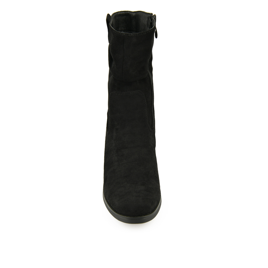 botine damă textil negru 2
