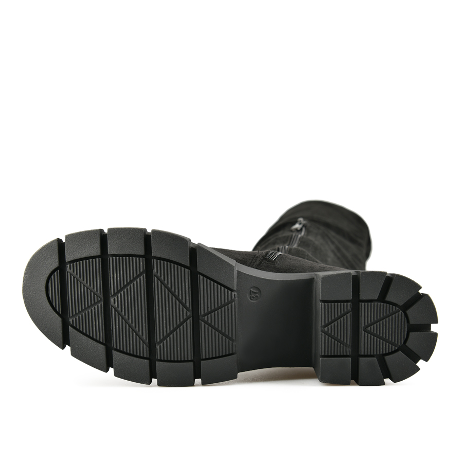 cizme damă textil negru 4