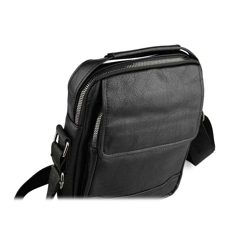 geantă bărbați piele naturală negru 2