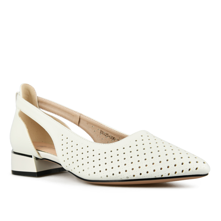 γυναικεία παπούτσια οικολογικό δέρμα λευκά 1