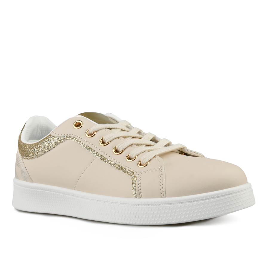 teniși damă piele ecologică bej 2