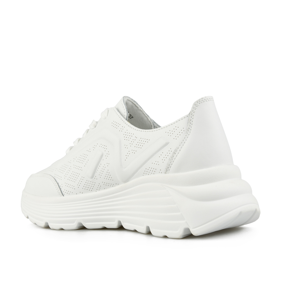 дамски обувки естествена кожа бели 3