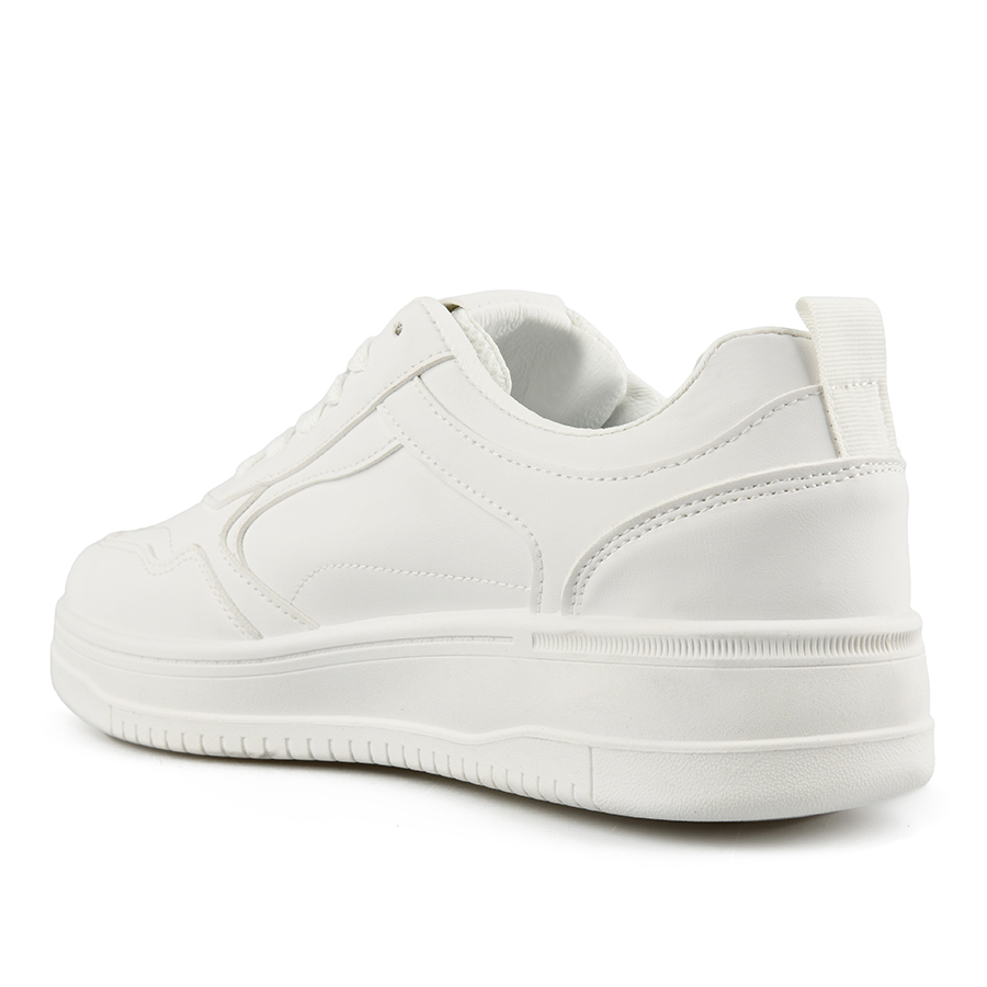 ανδρικά sneakers οικολογικό δέρμα λευκά 3