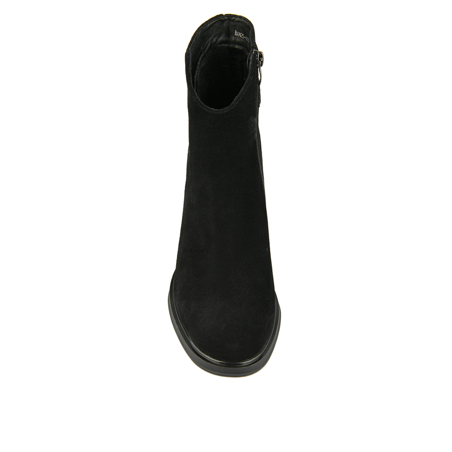 botine damă piele naturală negru 2