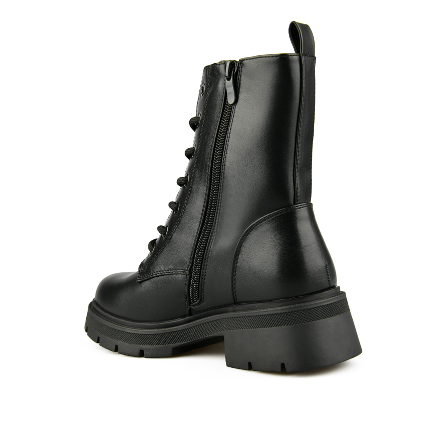 γυναικεία μποτάκια οικολογικό δέρμα μαύρο 3