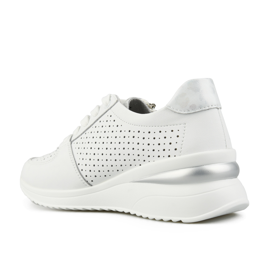 дамски обувки естествена кожа бели 3