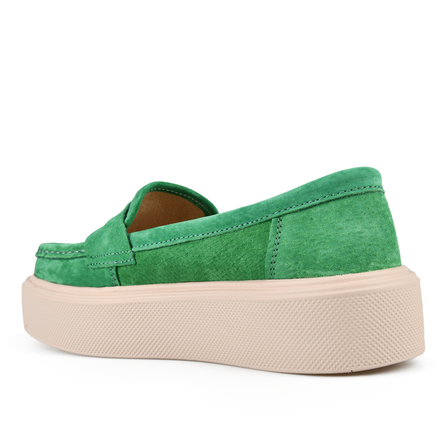 γυναικεία παπούτσια φυσικό δέρμα πράσινα 3