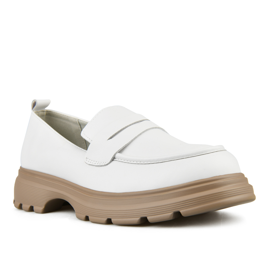 γυναικεία παπούτσια οικολογικό δέρμα λευκά 2