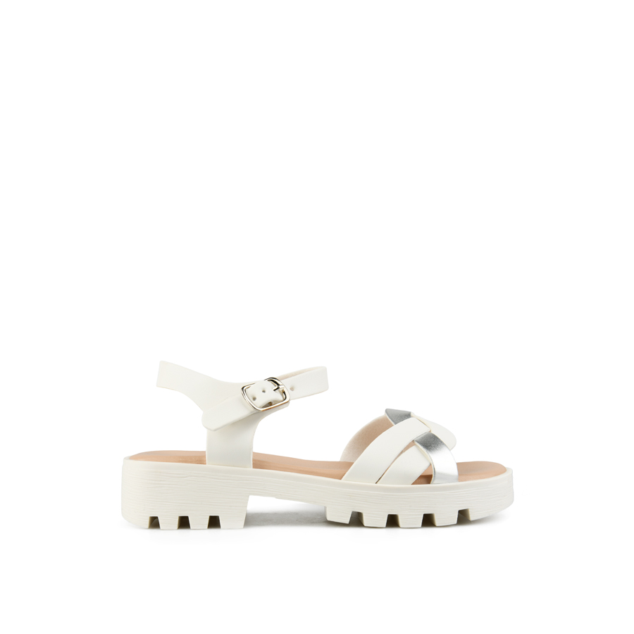 παιδικά σανδάλια οικολογικό δέρμα λευκά 0