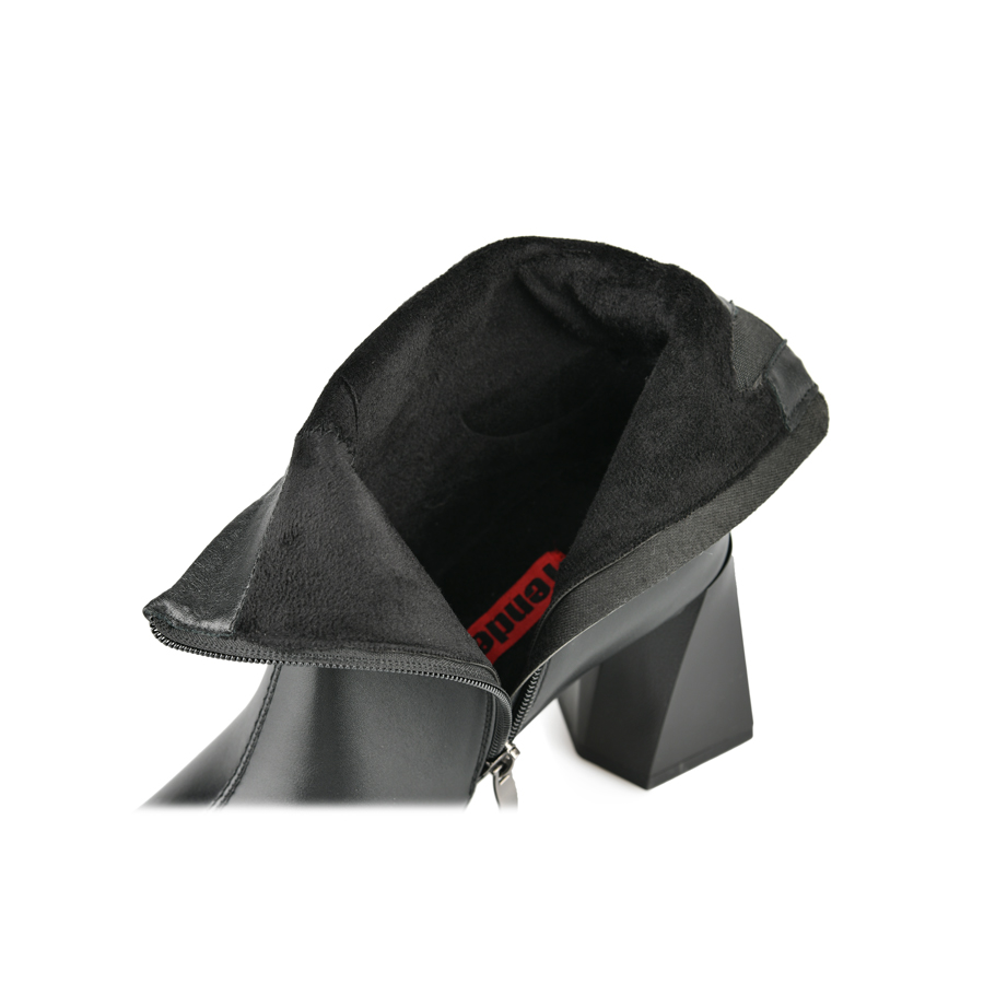 botine damă piele ecologică negru 4