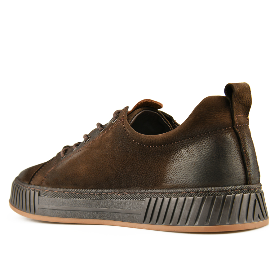 мъжки обувки естествена кожа тъмно кафяви 3