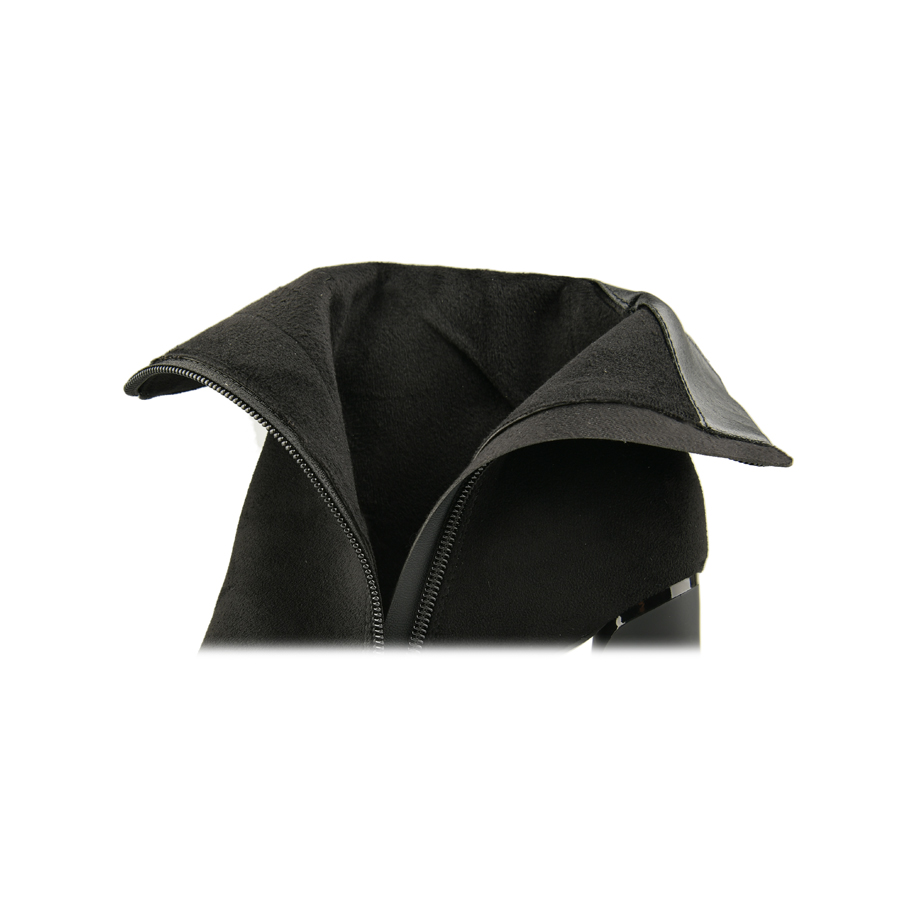 γυναικεία μποτάκια ύφασμα μαύρο 4