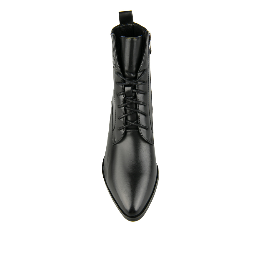 botine damă piele ecologică negru 2