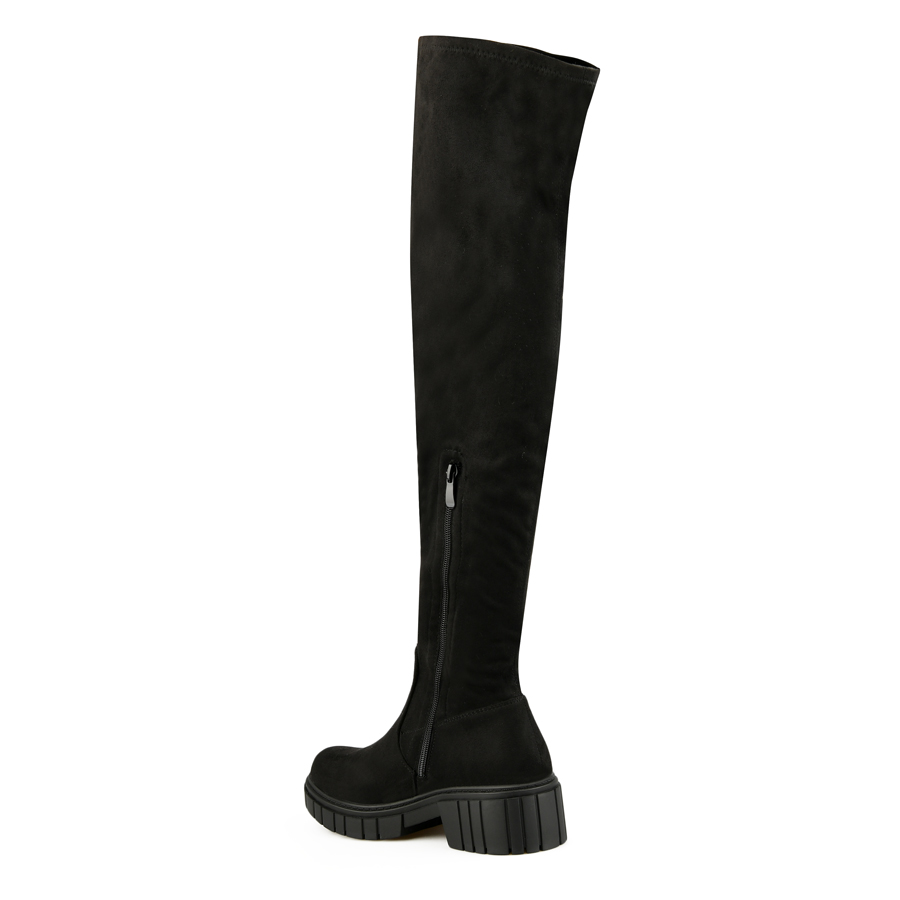 cizme damă textil negru 3