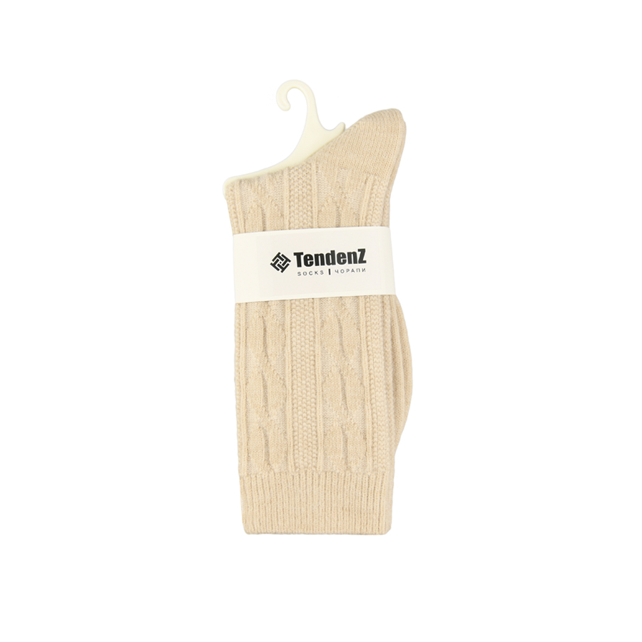 șosete damă textil maro deschis 0