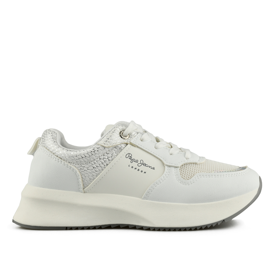 adidași damă piele ecologică alb 0