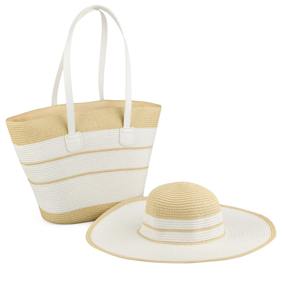 комплект чанта еко кожа бежова 0