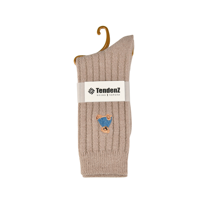 șosete damă textil maro 0