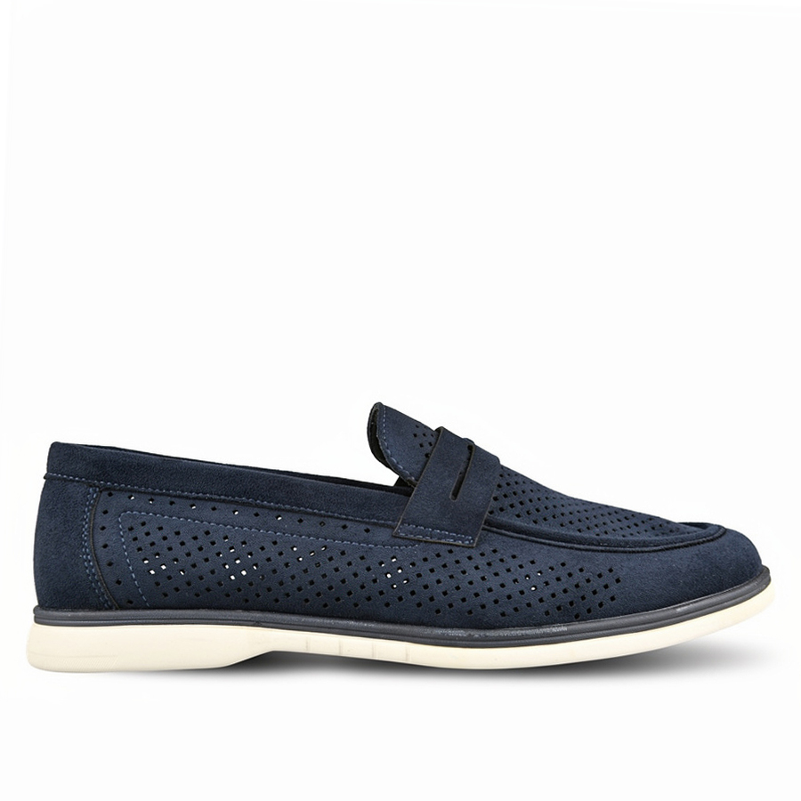 ανδρικά παπούτσια οικολογικό δέρμα σκούρο μπλε 0