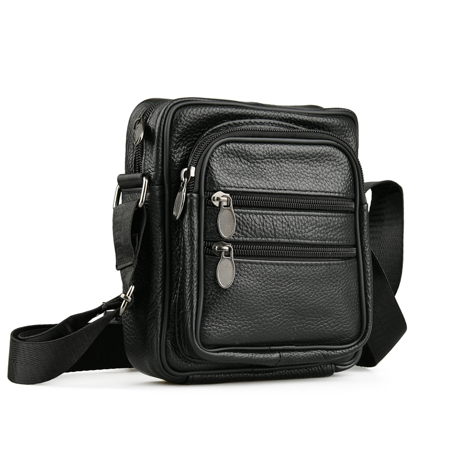 geantă bărbați piele naturală negru 0