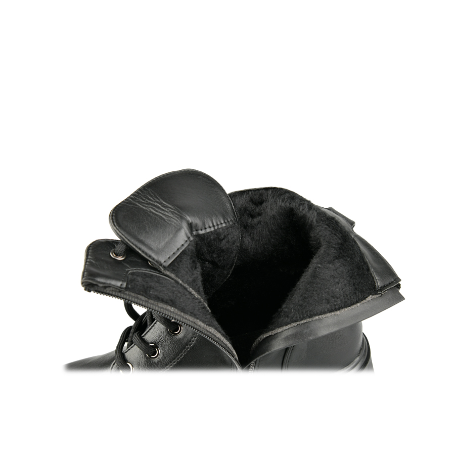 γυναικεία μποτάκια οικολογικό δέρμα μαύρο 5