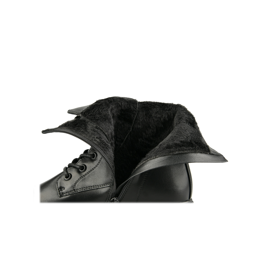 botine damă piele ecologică negru 5
