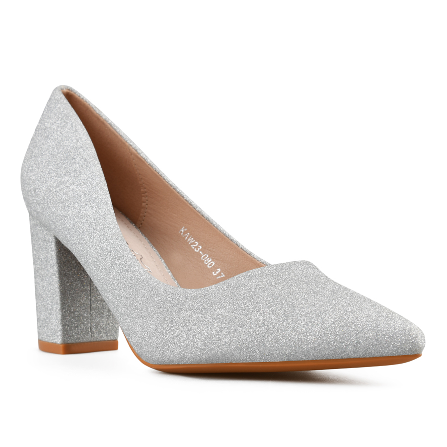 pantofi damă piele ecologică argintiu 2