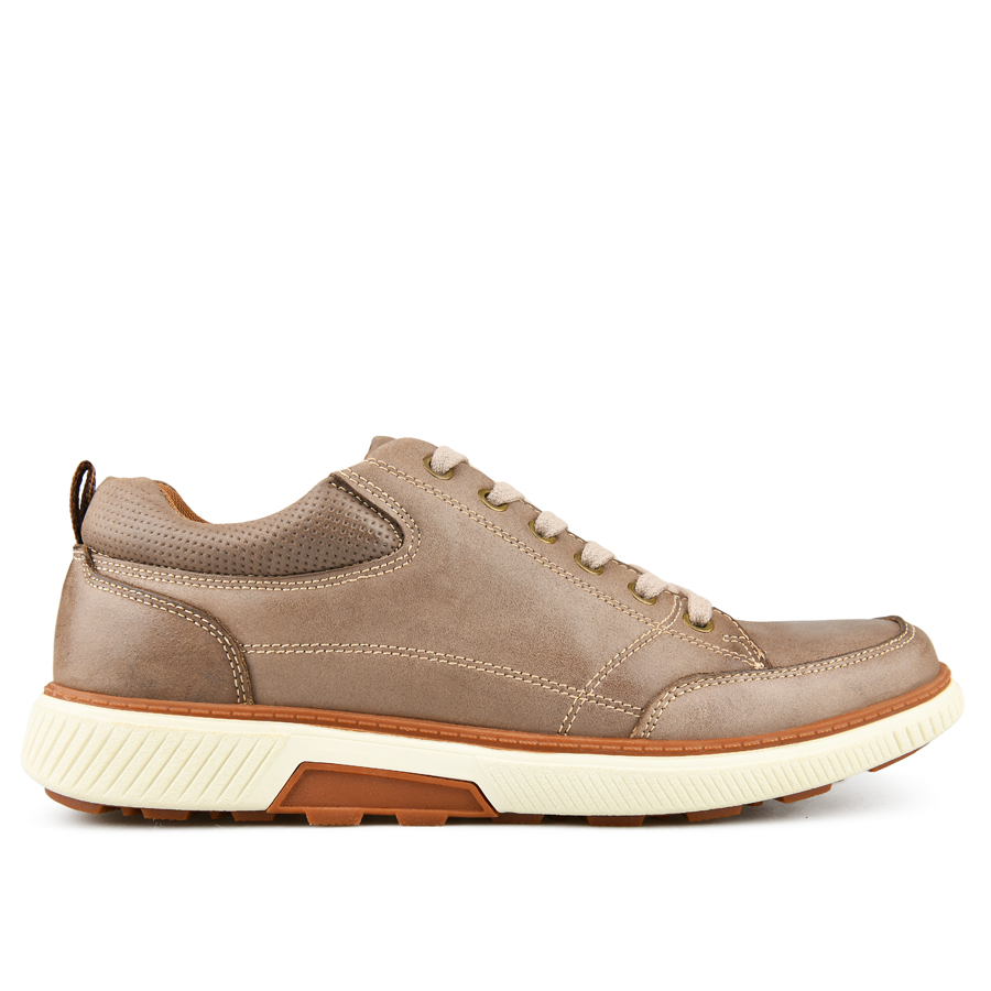 ανδρικά παπούτσια φυσικό δέρμα σκούρο μπεζ 0