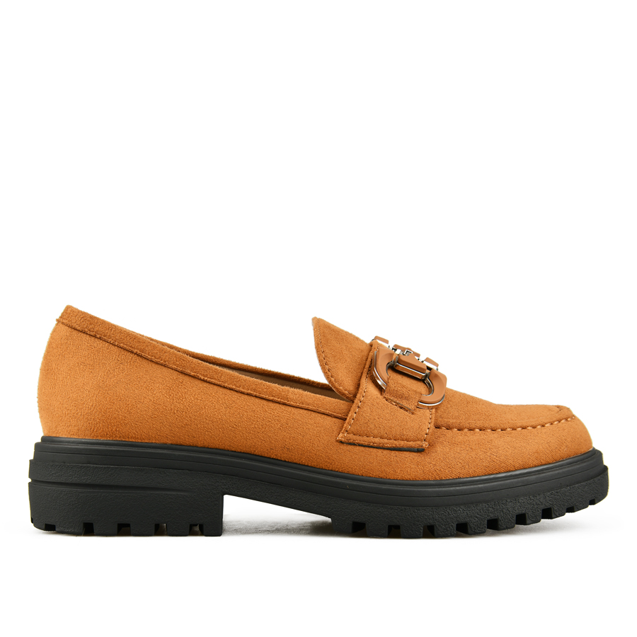 pantofi damă textil maro deschis 0