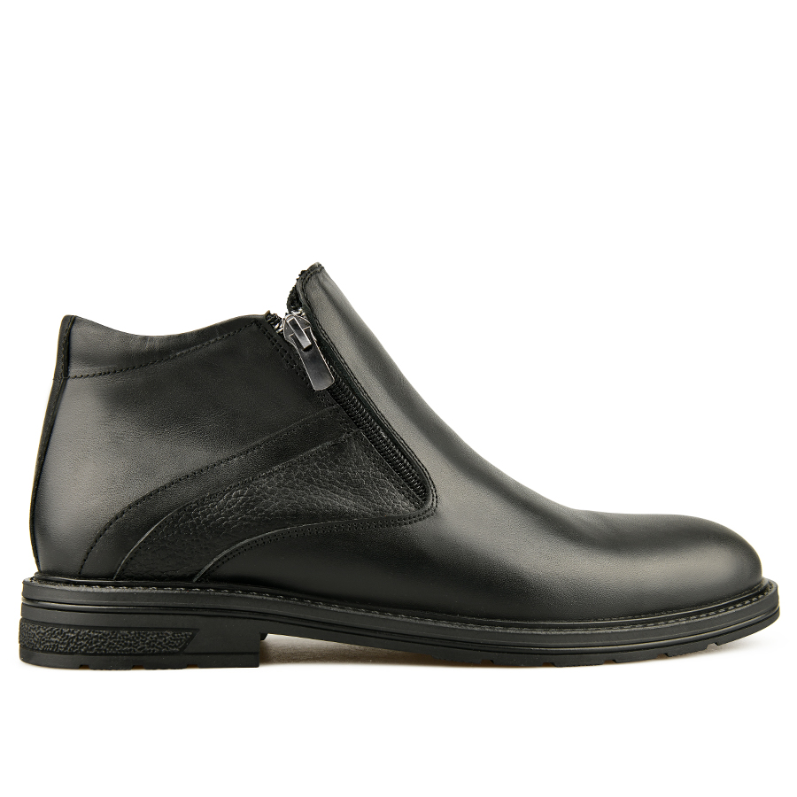 мъжки боти естествена кожа черни 0