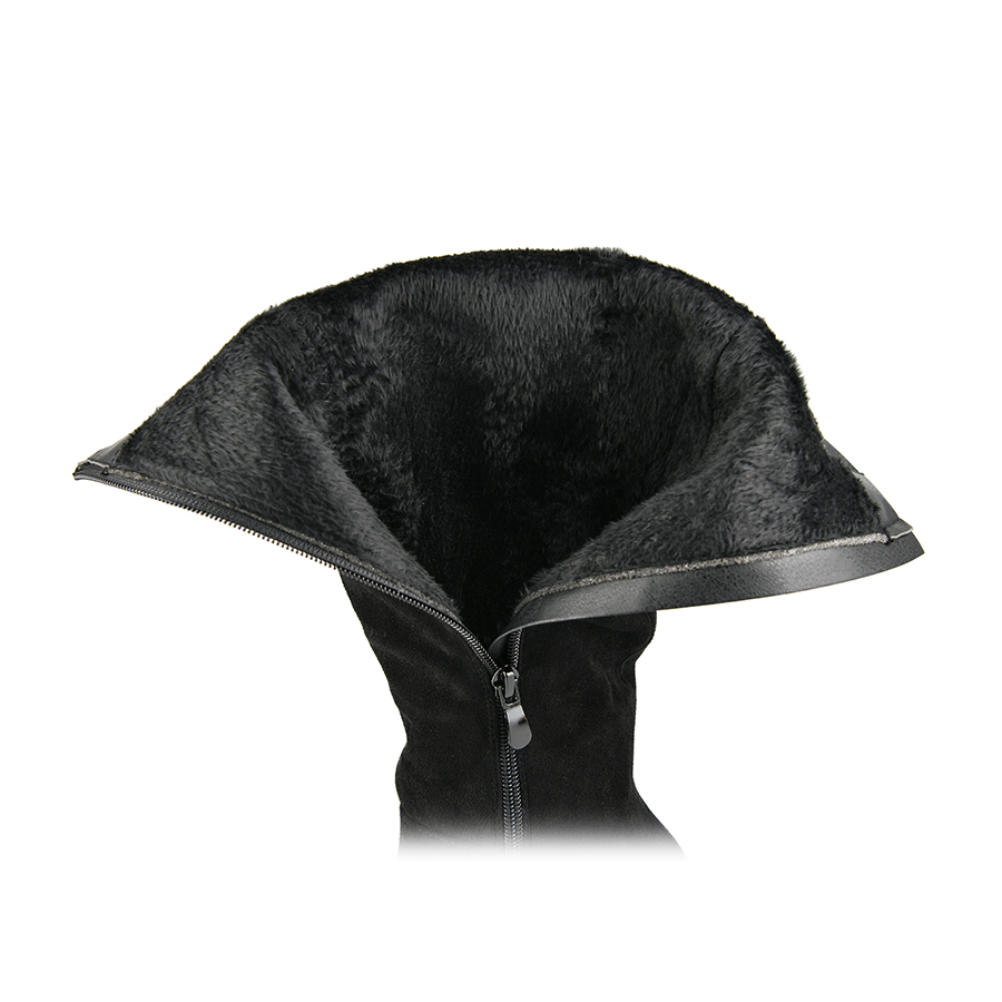 cizme damă textil negru 4