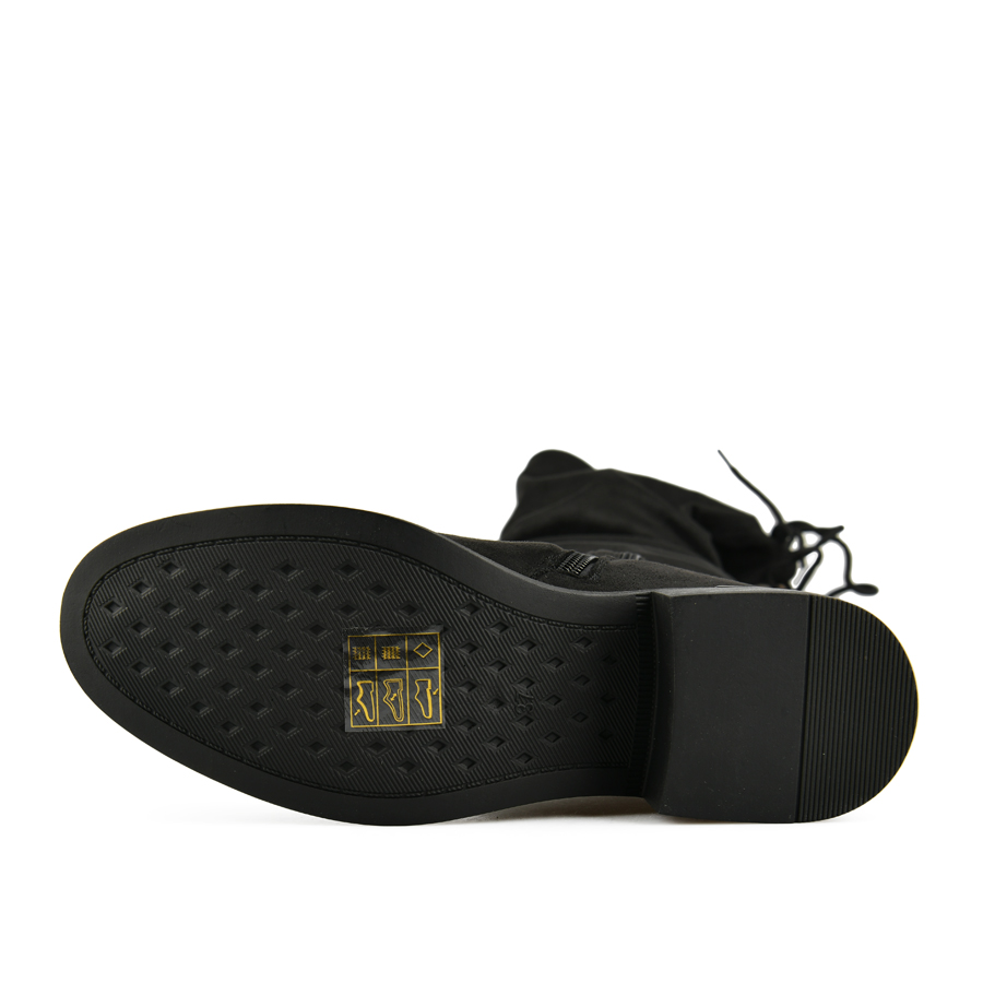 cizme damă textil negru 4