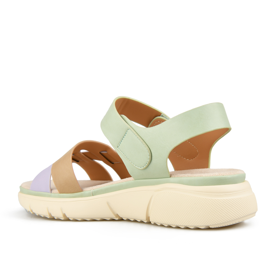 γυναικεία σανδάλια οικολογικό δέρμα πράσινα 3