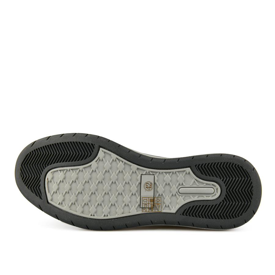 botine bărbați piele naturală/textil negru 4