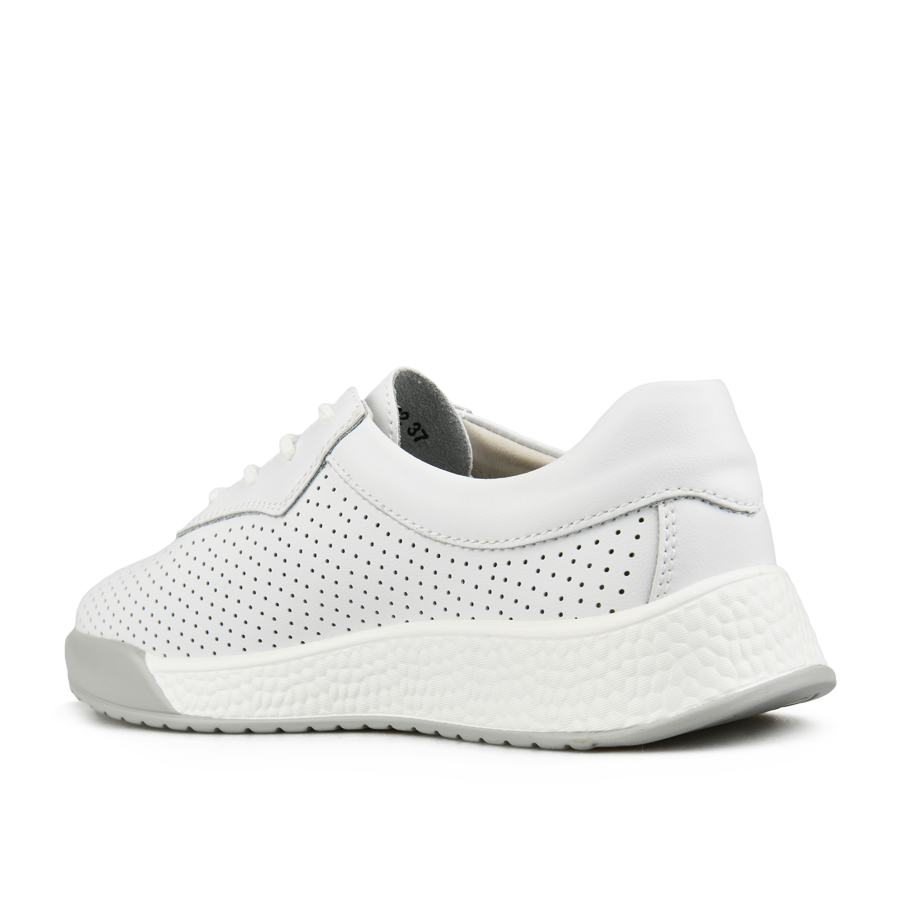 дамски обувки естествена кожа бели 3