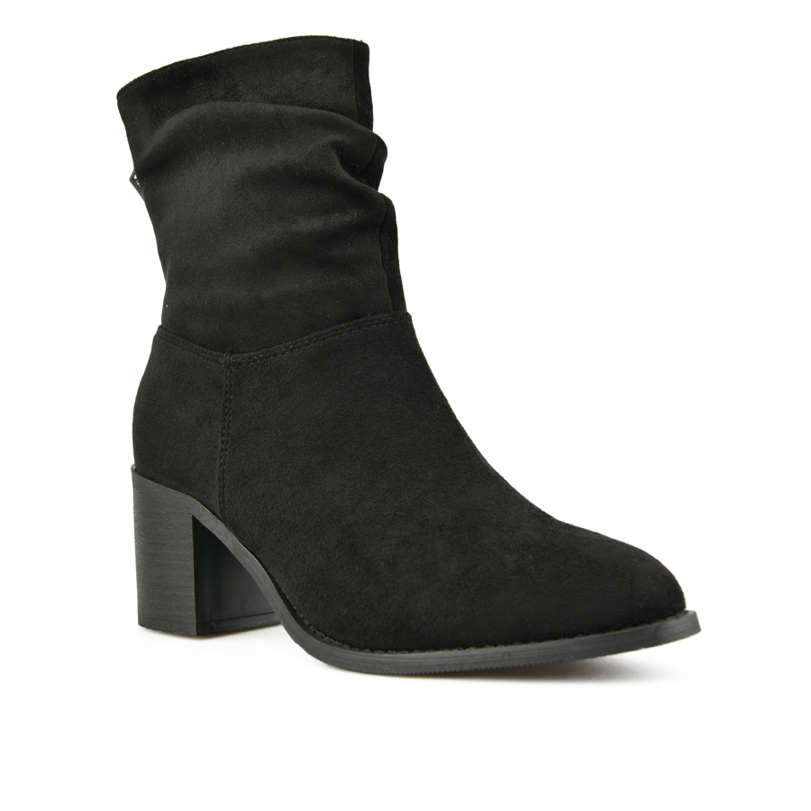 botine damă textil negru 1