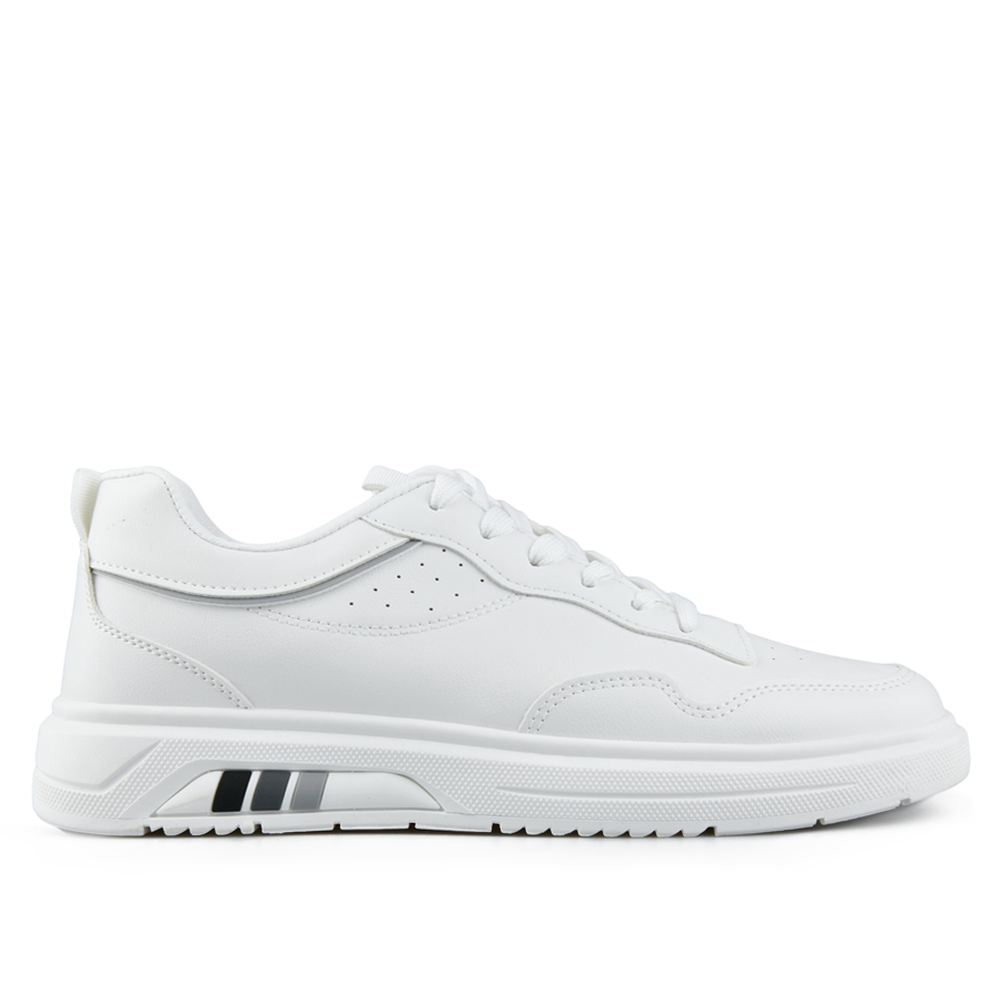 adidași bărbați piele ecologică alb/gri 0