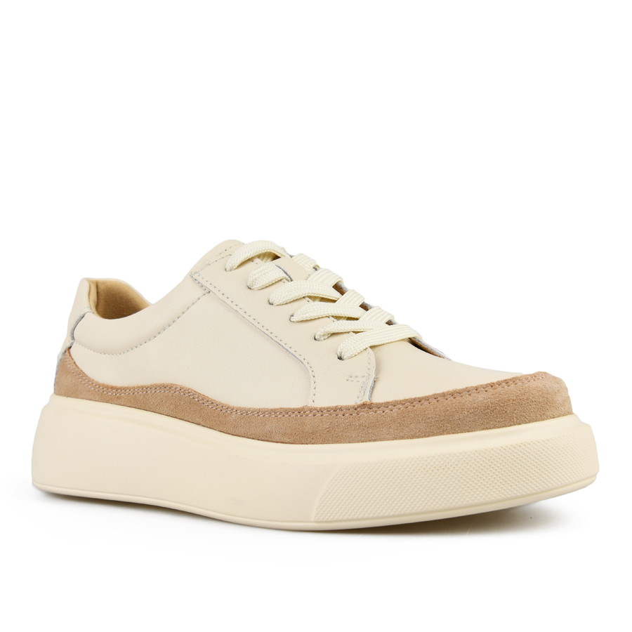 дамски обувки естествена кожа бежови 2