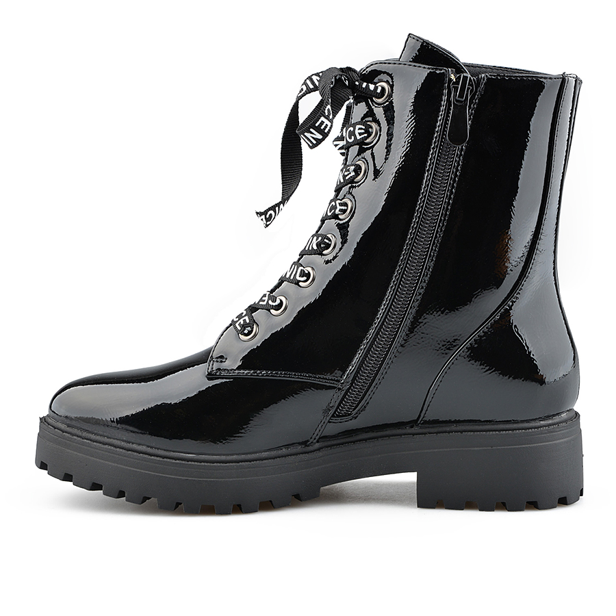 botine damă piele ecologică negru 0