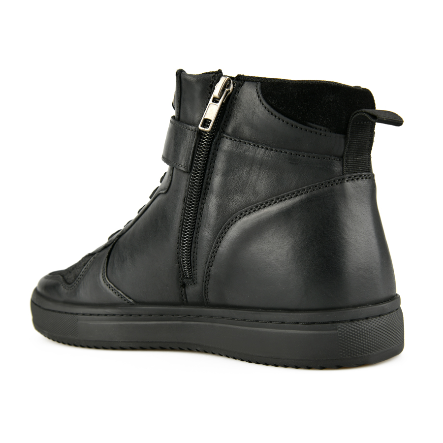 botine bărbați piele naturală negru 3