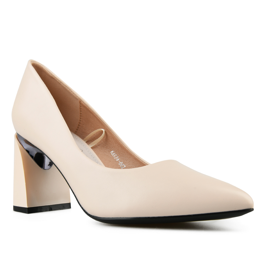 дамски обувки еко кожа светло бежови 1