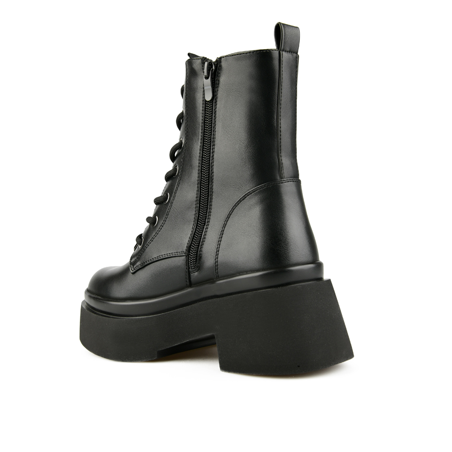 botine damă piele ecologică negru 3