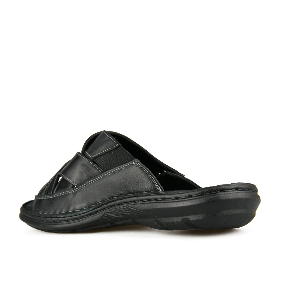 мъжки чехли естествена кожа черни 3