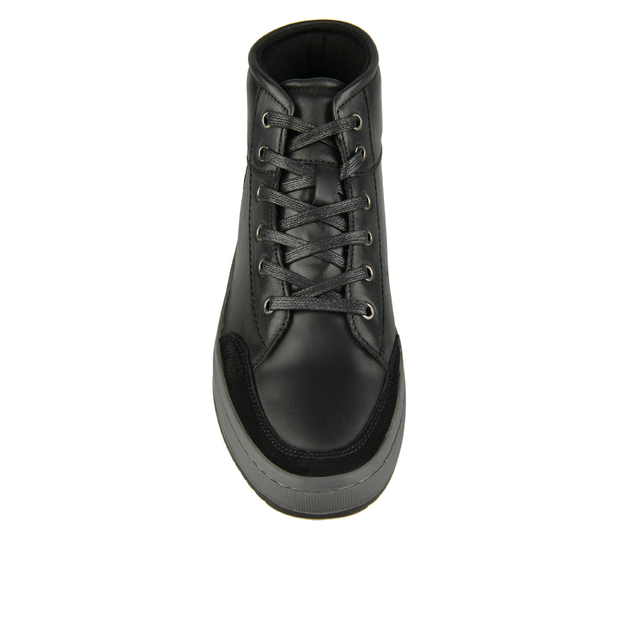 botine bărbați piele naturală negru 2
