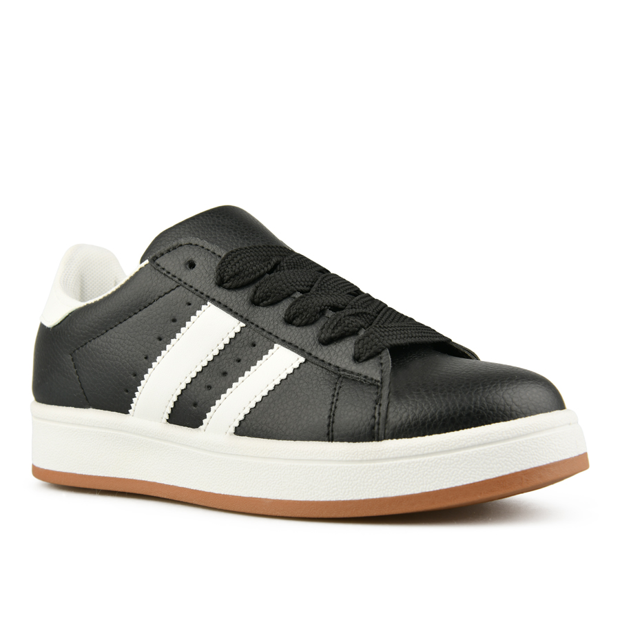 γυναικεία sneakers οικολογικό δέρμα μαύρο 1