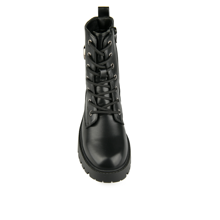 γυναικεία μποτάκια οικολογικό δέρμα μαύρο 2