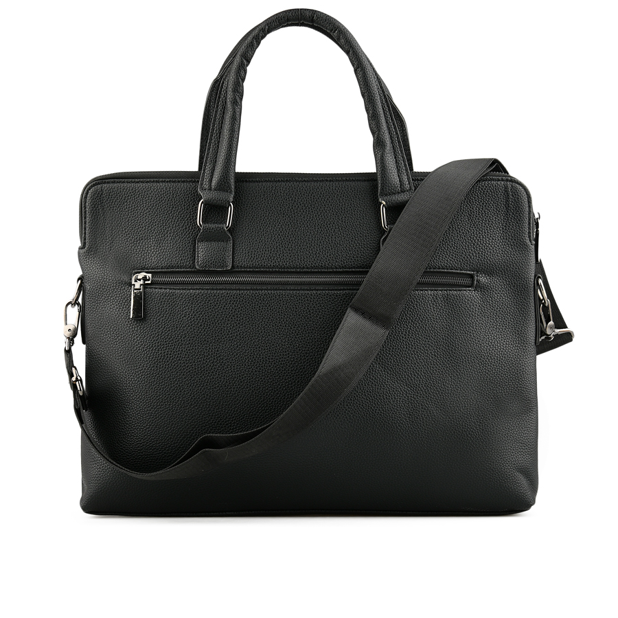 geantă bărbați piele naturală negru 1